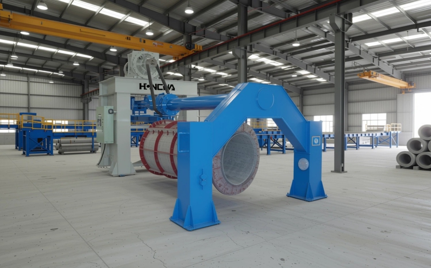 Pipe Making Machine for Precast Concrete Production Industrial concrete pipe making machine used in precast pipe manufacturing for infrastructure and construction projects